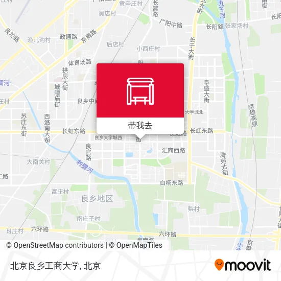 北京良乡工商大学地图