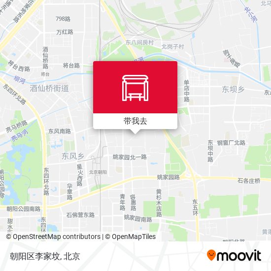 朝阳区李家坟地图