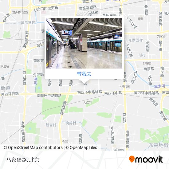 马家堡路地图