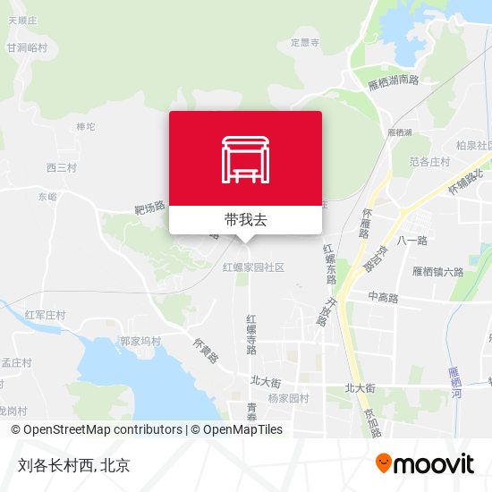刘各长村西地图
