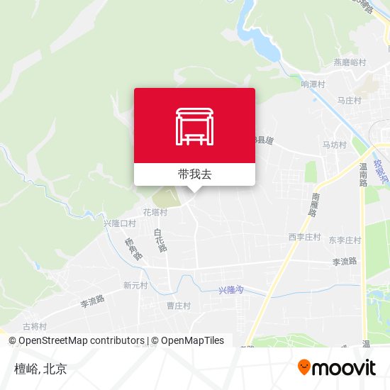 檀峪地图