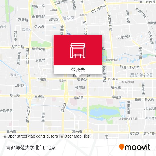 首都师范大学北门地图
