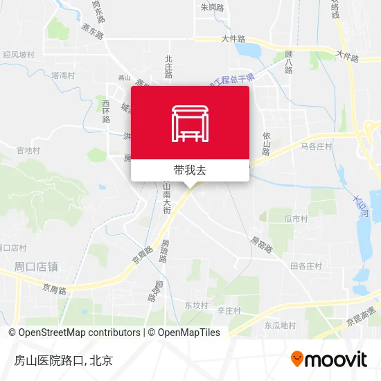 房山医院路口地图