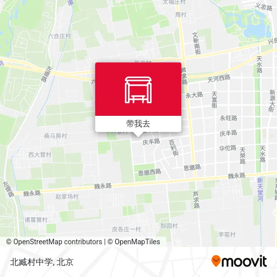 北臧村中学地图