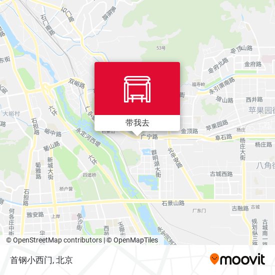 首钢小西门地图