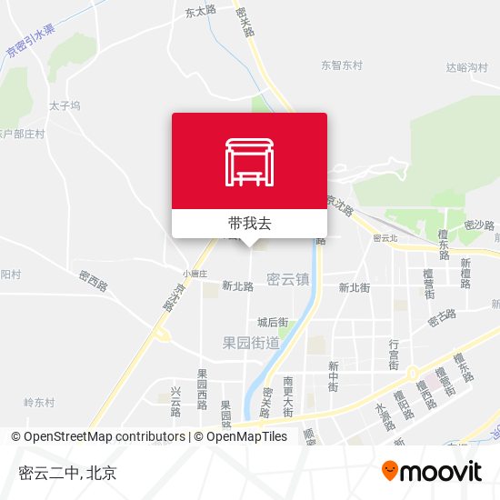 密云二中地图
