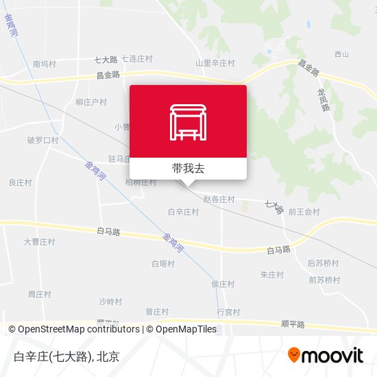 白辛庄(七大路)地图