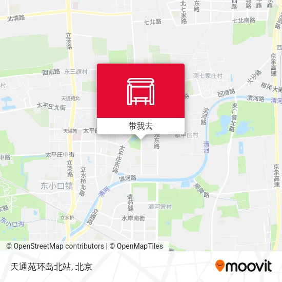 天通苑环岛北站地图