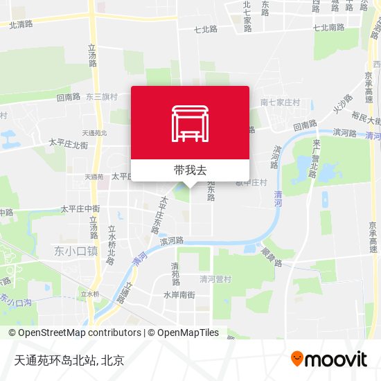 天通苑环岛北站地图