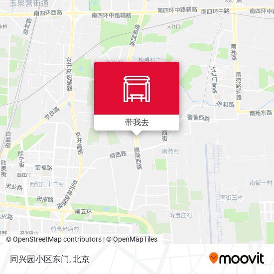 同兴园小区东门地图