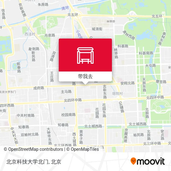 北京科技大学北门地图