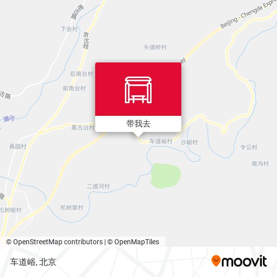 车道峪地图