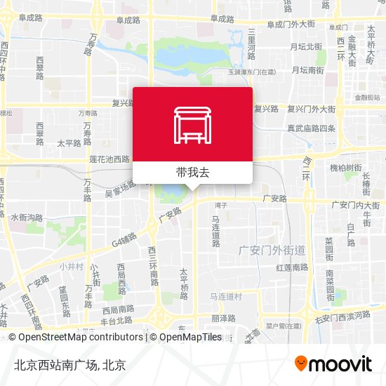 北京西站南广场地图