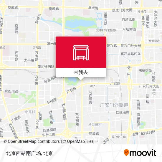 北京西站南广场地图