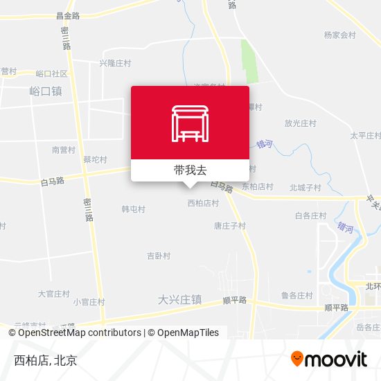 西柏店地图