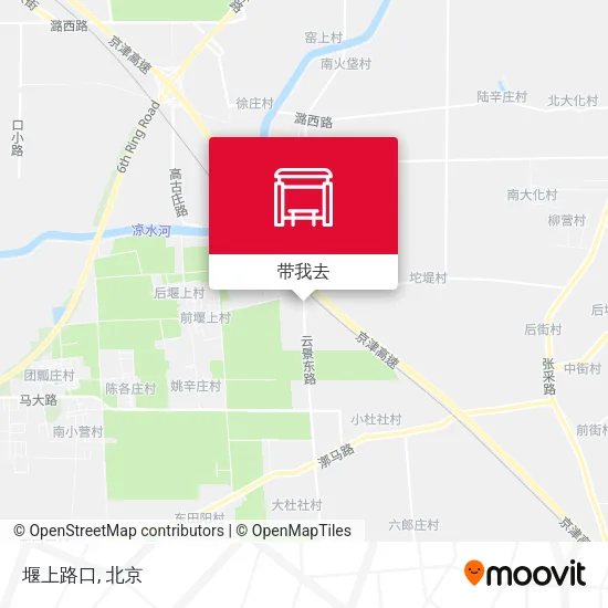 堰上路口地图