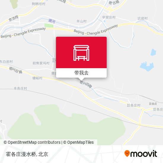霍各庄漫水桥地图