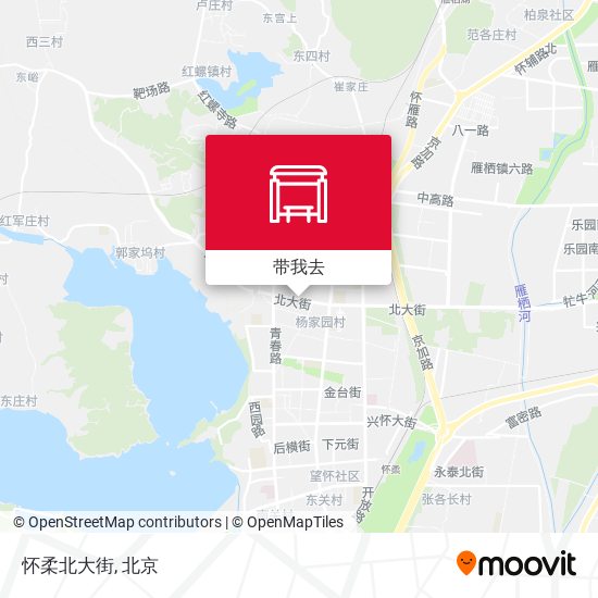 怀柔北大街地图