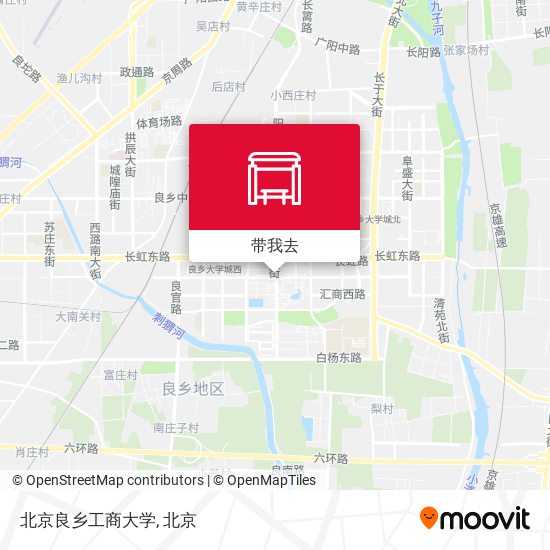 北京良乡工商大学地图