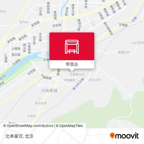 北单家庄地图