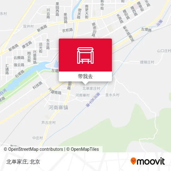 北单家庄地图