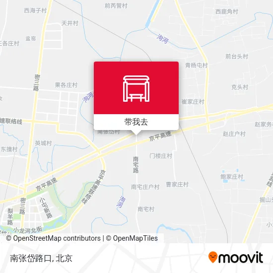 南张岱路口地图