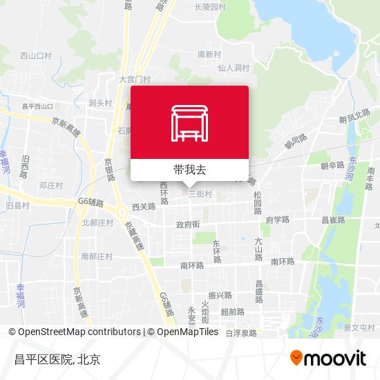 昌平区医院地图
