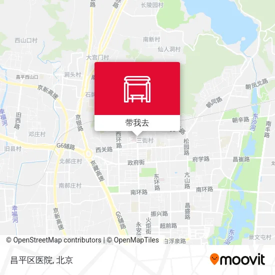 昌平区医院地图
