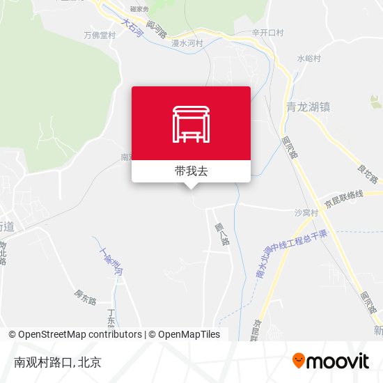 南观村路口地图