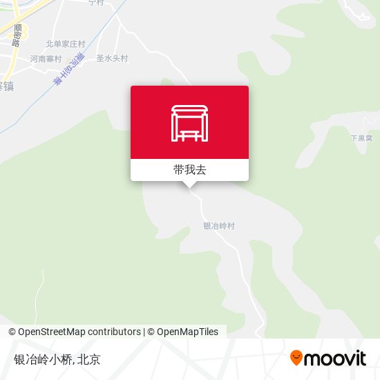 银冶岭小桥地图