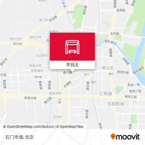 石门市场地图