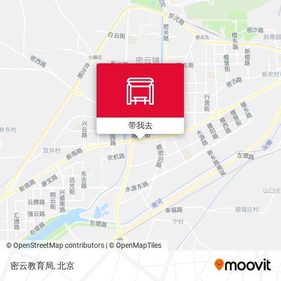 密云教育局地图