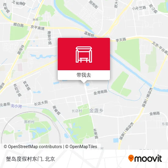 蟹岛度假村东门地图