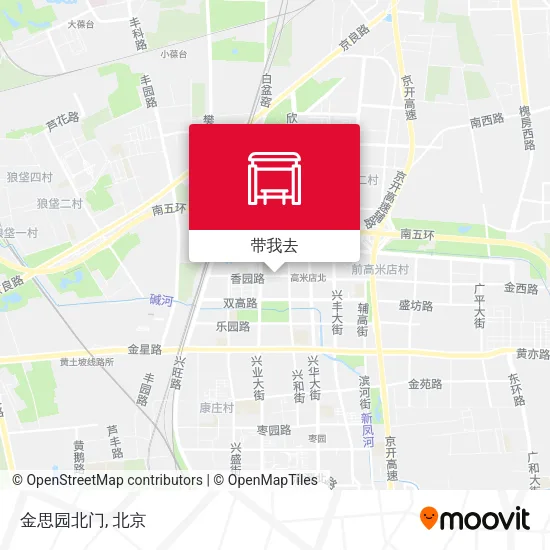 金思园北门地图