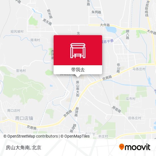 房山大角南地图