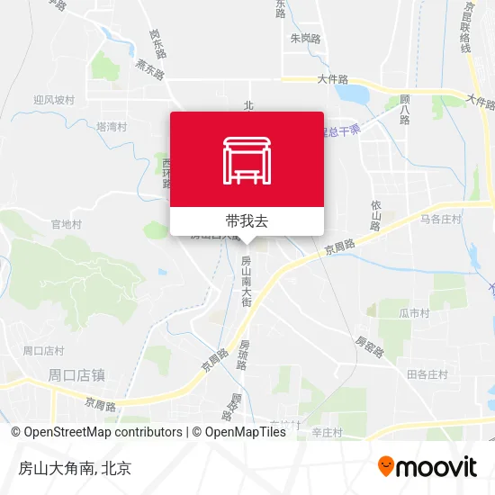 房山大角南地图