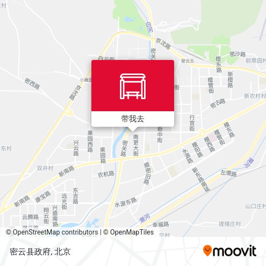 密云县政府地图