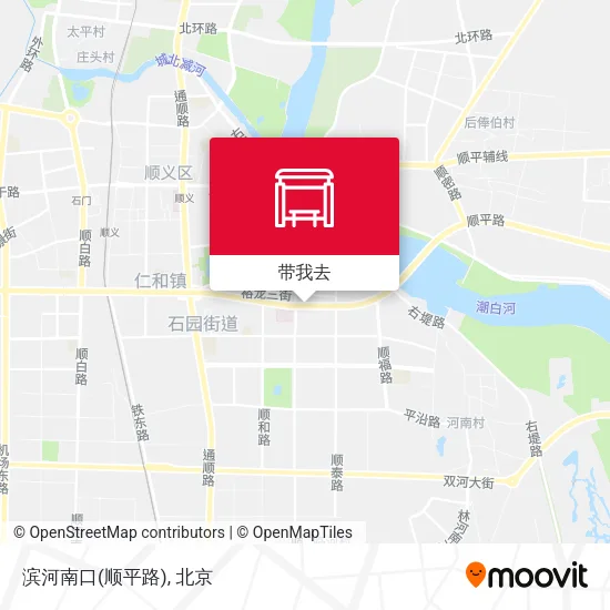 滨河南口(顺平路)地图