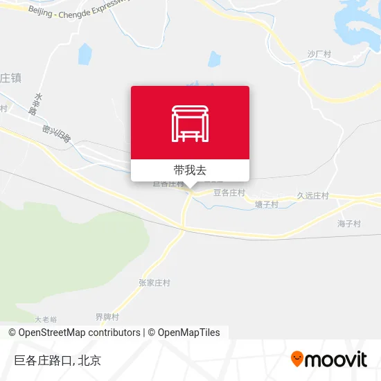 巨各庄路口地图