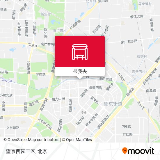 望京西园二区地图