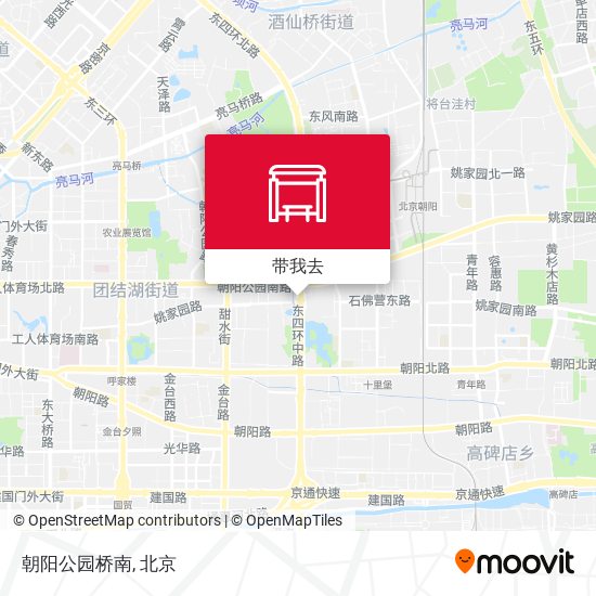 朝阳公园桥南地图