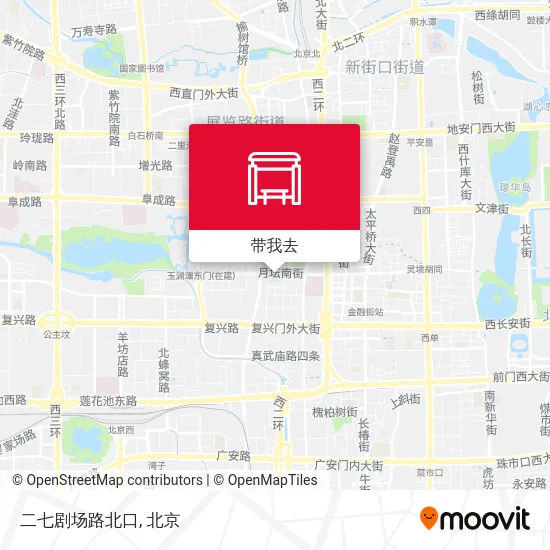 二七剧场路北口地图