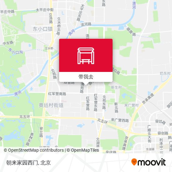 朝来家园西门地图