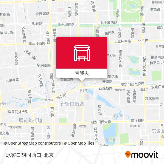 冰窖口胡同西口地图