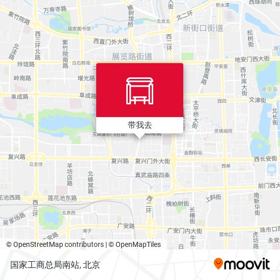 国家工商总局南站地图
