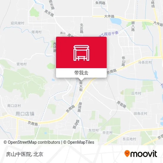 房山中医院地图