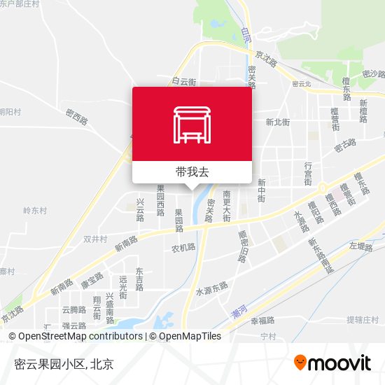 密云果园小区地图