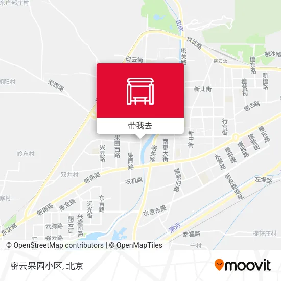 密云果园小区地图