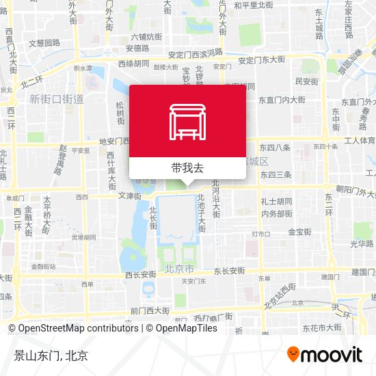 景山东门地图