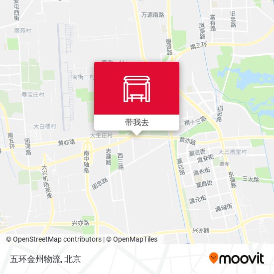 五环金州物流地图